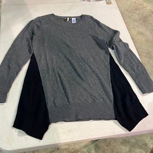 Black and grey sweater